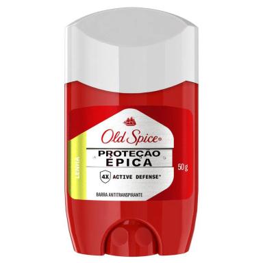 DESODORANTE EM BARRA ANTITRANSPIRANTE OLD SPICE PROTEçãO ÉPICA LENHA 50G