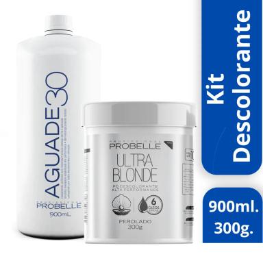 KIT Pó DESCOLORANTE PEROLADO+ OX 30 VOL 900ML PROBELLE