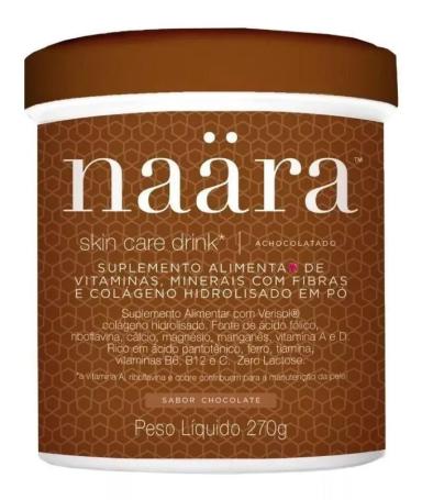 COLáGENO NAARA SKIN CARE DRINK COM VERISOL 270G SABOR:CHOCOLATE