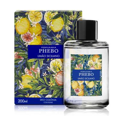 DEO COLôNIA PHEBO LIMãO SICILIANO 200ML PERFUME
