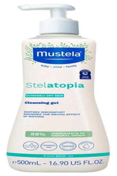STELATOPIA GEL LAVANTE MUSTELA BEBÊ PELE SECA E ATÓPICA 500ML