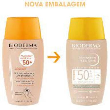 PHOTODERM NUDE TOUCH FPS 50+ MUITO CLARO - PROTETOR SOLAR FACIAL 40ML BIODERMA