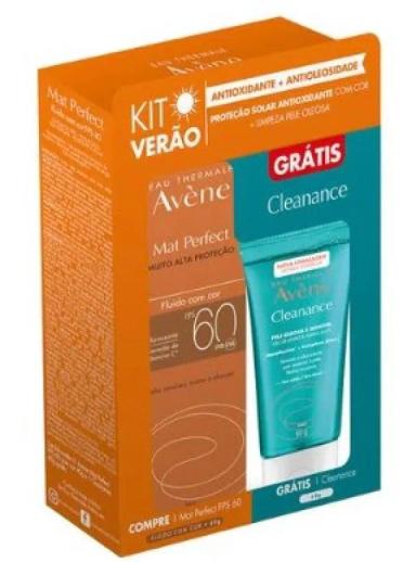 AVENE - KIT PROTETOR FPS 60 C/COR + CLEANANCE GEL DE LIMPEZA 40G