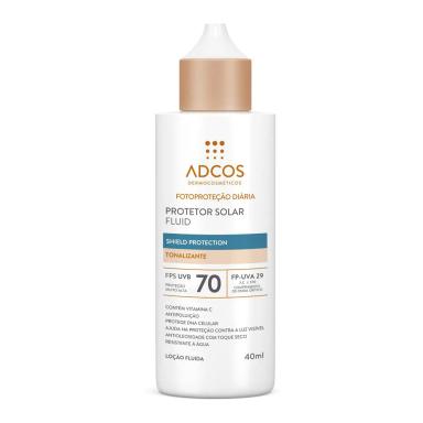 ADCOS PROTETOR SOLAR FLUID FPS 70 - SHIELD PROTECTION - TONALIZANTE 40ML