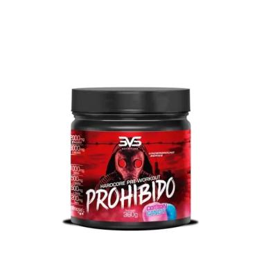PROHIBIDO HARDCORE PRé-WORKOUT (360G) - SABOR: COTTON CANDY