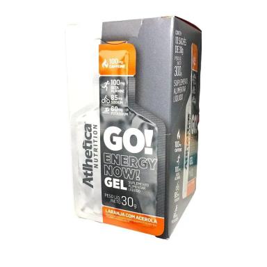 GO ENERGY NOW GEL (DISPLAY 10 UNID. 30G) - SABOR: LARANJA C/ ACEROLA