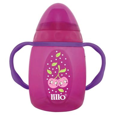 COPO DE TREINAMENTO INFANTIL C/ALçA DESIGN 250ML ROSA LILLO