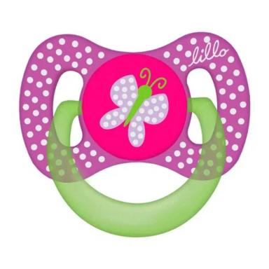 CHUPETA BICO DE SILICONE FUNNY 6M+ LILáS - LILLO
