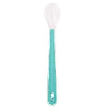 COLHER DE SILICONE INFANTIL COM CABO LONGO AZUL – LILLO
