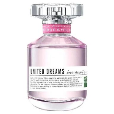 UNITED DREAMS LOVE YOURSELF BENETTON EAU DE TOILETTE FEMININO-80 ML