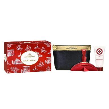 KIT COFFRET ROUGE ROYAL MARINA DE BOURBON EDP + BODY LOTION + NECESSáIRE-100 ML