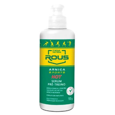 SERUM HOT PRé-TREINO ROUS ARNICA SPORTS D'AGUA NATURAL 150G