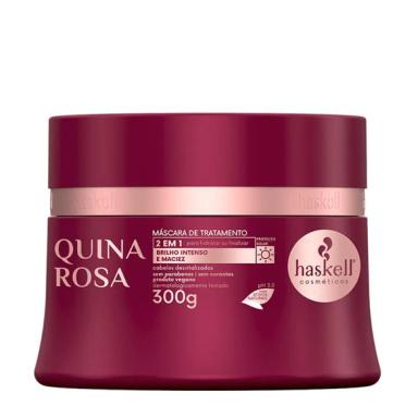 MáSCARA DE HIDRATAçãO CAPILAR HASKELL QUINA ROSA 300G