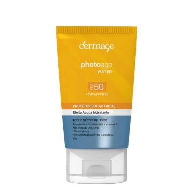 DERMAGE PHOTOAGE WATER PROTETOR SOLAR FACIAL FPS 50 40G