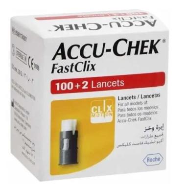 LANCETAS ACCU-CHEK FASTCLIX - CAIXA COM 102 UNIDADES