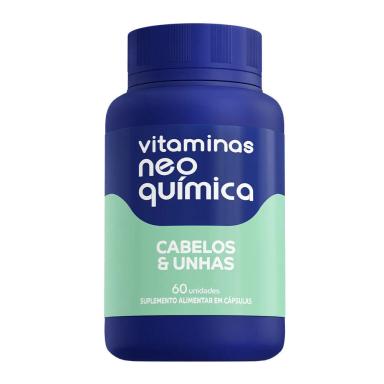 VITAMINA CABELOS E UNHAS 60 CáPSULAS NEO QUíMICA