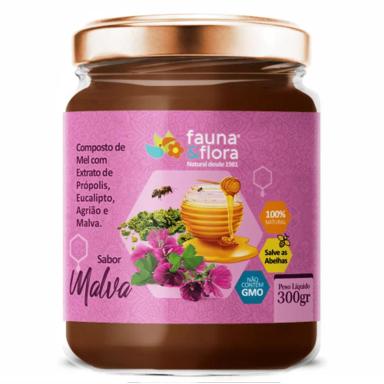 MEL COMPOSTO COM PRóPOLIS, EUCALIPTO, AGRIãO E MALVA 300G