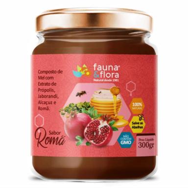 MEL COMPOSTO COM PRóPOLIS 300G- JABORANDI, ALCAçUZ E ROMã