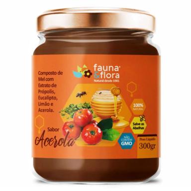 MEL COMPOSTO COM PRóPOLIS 300G - EUCALIPTO, LIMãO E ACEROLA