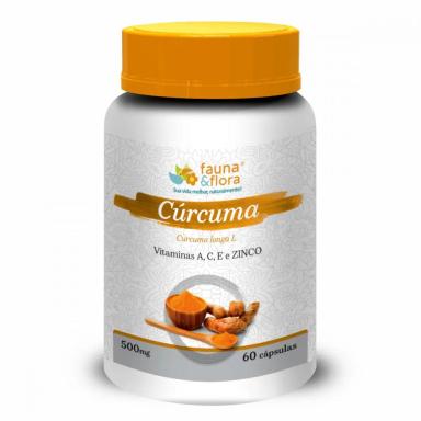 CúRCUMA L LONGA COM VITAMINAS A C E ZINCO FAUNA E FLORA SEM Sabor