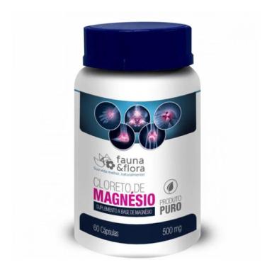 CLORETO DE MAGNéSIO P.A  500MG 60CAPS - ARTICULAçõES, MúSCULOS E ÓSSOS Neutro