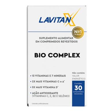 BIO COMPLEX LAVITAN 30 COMP CIMED 13 VITAMINAS E 7 MINERAIS Neutro