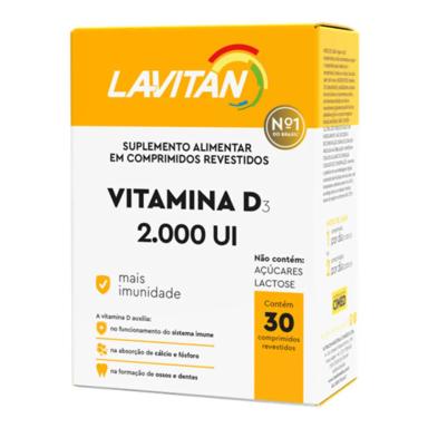 VITAMINA D3 LAVITAN 2000UL 30 COMPRIMIDOS Neutro