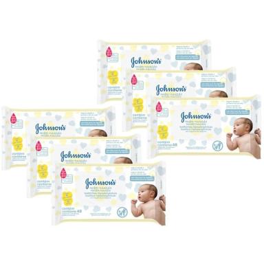 KIT 288 LENçOS UMEDECIDOS JOHNSON'S BABY RECéM-NASCIDO SEM FRAGRâNCIA