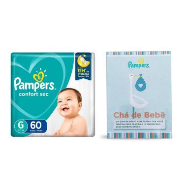 Fralda Pampers Confort Sec Super G 60 Unidades