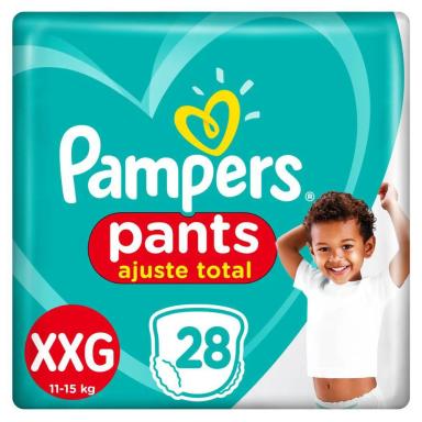 FRALDA PAMPERS PANTS AJUSTE TOTAL MEGA XXG 28 UNIDADES