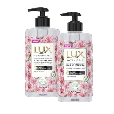 KIT 2 SABONETES LíQUIDO LUX FLOR DE CEREJEIRA BOTANICALS 500ML