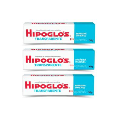 KIT 3 CREMES PREVENTIVO CONTRA ASSADURAS HIPOGLóS TRANSPARENTE 30G