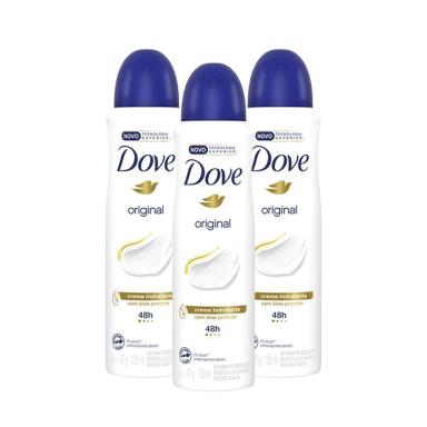 KIT 3 DESODORANTE DOVE ANTITRANSPIRANTE 150ML
