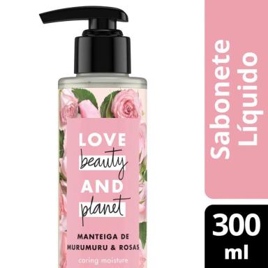 SABONETE LíQUIDO LOVE BEAUTY &amp;amp; PLANET CARING MOISTURE MãOS E CORPO 300ML