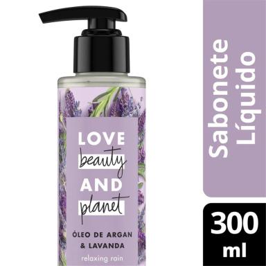 SABONETE LíQUIDO LOVE BEAUTY &amp;amp; PLANET RELAXING RAIN MãOS E CORPO 300ML