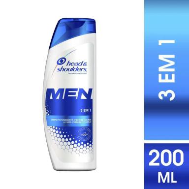 SHAMPOO HEAD &amp;amp; SHOULDERS MEN 3 EM1 200ML