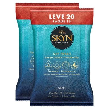 KIT LENçOS UMEDECIDOS SKYN 40 UNIDADES