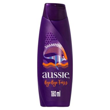 SHAMPOO AUSSIE BYE BYE FRIZZ MACIEZ E BRILHO 180ML