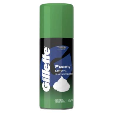 ESPUMA DE BARBEAR GILLETTE FOAMY MENTOL 175G