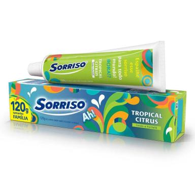 CREME DENTAL SORRISO CITRUS TROPICAL 120G