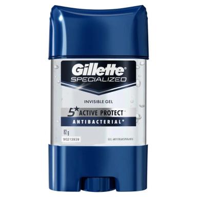 DESODORANTE ANTITRANSPIRANTE GILLETTE SPECIALIZED ANTIBACTERIAL GEL 82G