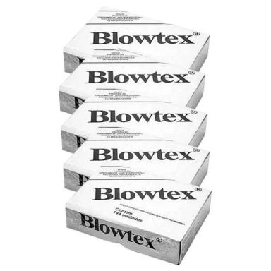 KIT 5 PRESERVATIVOS BLOWTEX NãO LUBRIFICADO 144 UNIDADES