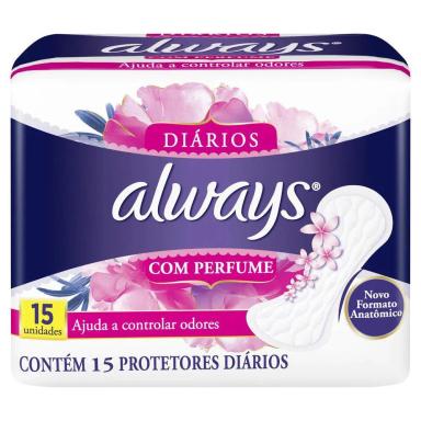 PROTETOR DIáRIO ALWAYS PROTEçãO SEGURA - 15 UNIDADES