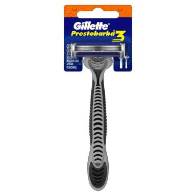 APARELHO DE BARBEAR DESCARTáVEL GILLETTE PRESTOBARBA3 C/1 UNIDADE