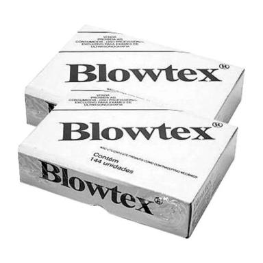 KIT 2 PRESERVATIVOS BLOWTEX NãO LUBRIFICADO 144 UNIDADES
