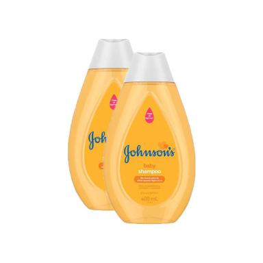 KIT 2 SHAMPOOS JOHNSON'S BABY REGULAR 400ML