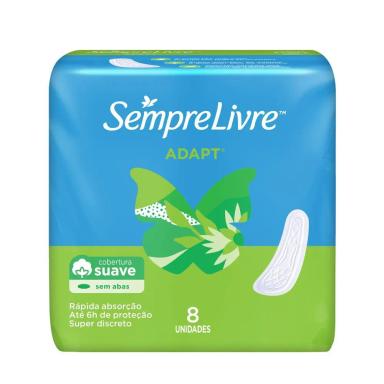 ABSORVENTE EXTERNO SEMPRE LIVRE ADAPT SEM ABAS 8 UNIDADES