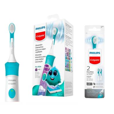 KIT ESCOVA ELéTRICA SONICPRO KIDS + REFI ESCOVA SONICPRO INFANTIL COM 2 UNIDADES