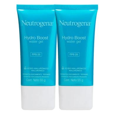 KIT COM 2 GEL HIDRATANTE FACIAL NEUTROGENA HYDRO BOOST WATER FPS 25 55G