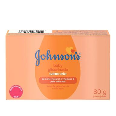 SABONETE BARRA JOHNSON'S GLICERINADO 80G